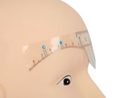 Acessórios da tatuagem que medem a etiqueta transparente da régua da sobrancelha para a forma das sobrancelhas